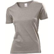 Stedman Classic Women T-shirt Mørkgrå  bomull Large Dame