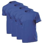 Stedman 4P Comfort Men T-shirt Royalblå bomull Small Herre