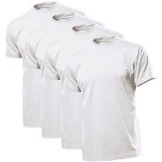 Stedman 4P Comfort Men T-shirt Hvit bomull Small Herre