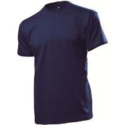 Stedman Comfort Men T-shirt Marine bomull Medium Herre