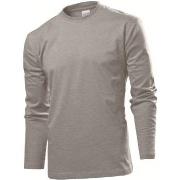 Stedman Comfort-T Long Sleeve Grå bomull Medium Herre