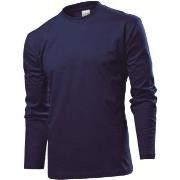 Stedman Comfort-T Long Sleeve Marine bomull Small Herre