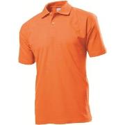 Stedman Polo Men Oransje bomull XX-Large Herre