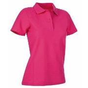 Stedman Polo Women Rosa bomull Large Dame