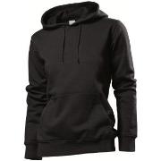 Stedman Sweatshirt Hooded Women Svart Large Dame