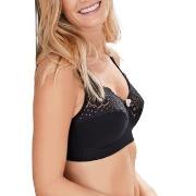 Swegmark BH Cotton Bloom Fairtrade Soft Bra Svart bomull E 100 Dame