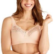 Swegmark BH Cotton Bloom Fairtrade Soft Bra Krem bomull B 85 Dame