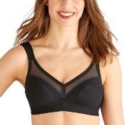 Swegmark BH Net Faitrade Cotton Soft Bra Svart økologisk bomull D 80 D...