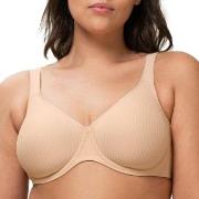Triumph BH Modern Soft Cotton Underwire Bra Beige C 100 Dame
