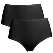 Trofe Midi Briefs Bamboo Mix Truser 2P Svart XX-Large Dame