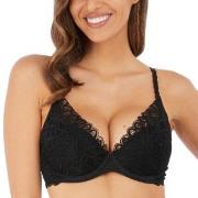 Wacoal BH Raffine Plunge Push Up Bra Svart B 80 Dame