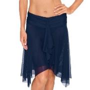 Wiki Basic Beach Skirt Mørkblå polyester Medium Dame