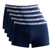 Gant 5P Basic Trunks Marine bomull Large Herre