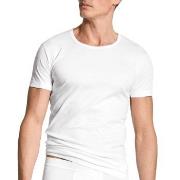 Calida Authentic Cotton Crew Neck T-shirt Hvit bomull Small Herre