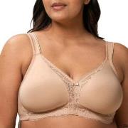 Triumph BH Modern Lace Cotton Soft Bra Beige B 95 Dame