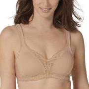 Triumph BH Modern Lace Cotton Soft Bra Beige E 95 Dame