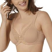 Triumph BH Modern Lace Cotton Underwire Bra Beige B 90 Dame