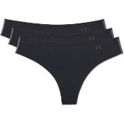 Under Armour Truser 3P Pure Stretch Thong Svart Large Dame