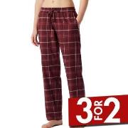 Schiesser Mix And Relax Lounge Pants Flannel Rød 44 Dame