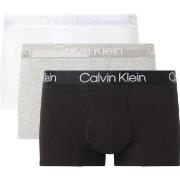 Calvin Klein 3P Modern Structure Recycled Trunk Hvit/Svart Medium Herr...