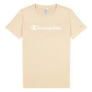 Champion American Classics Crewneck T-shirt W Beige bomull Large Dame