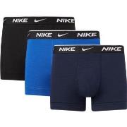 Nike 3P Everyday Essentials Cotton Stretch Trunk Svart/Blå bomull Larg...