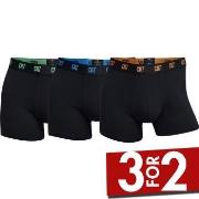 CR7 Cristiano Ronaldo 3P Men Trunk Svart bomull Medium Herre