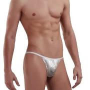 Doreanse Men G-string Sølv polyester Small Herre