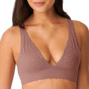 Sloggi BH ZERO Feel Lace 2.0 Bra Top Lysbrun  Large Dame