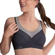 Anita BH Active Wool Sport Bra Grå/Svart D 80 Dame