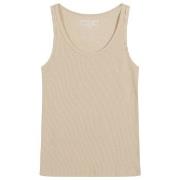 Bread and Boxers Women Ribbed Tank Top Beige bomull Small Dame