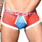 Andrew Christian Almost Naked Transparent Boxer Blå/Rød polyester X-La...