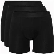 Resteröds 3P Bamboo Boxer Long leg Svart Medium Herre