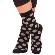 Trofe Bamboo Dot Socks Strømper 2P Svart Str 39/42 Dame