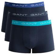 Gant 3P Cotton Jersey Trunks Marine/Blå bomull Large Herre
