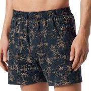 Schiesser 2P Fun Prints Boxer Shorts Svart/brun bomull Medium Herre