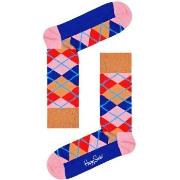 Happy socks Strømper Argyle Crew Sock Brun bomull Str 41/46