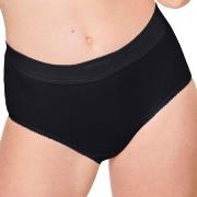Sloggi Truser 2P Double Comfort Maxi Multi Svart bomull 48 Dame