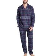 Jockey Cotton Flannel Pyjama Navy bomull Large Herre