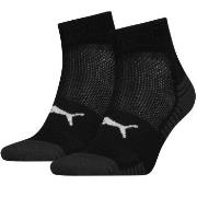 Puma Strømper 2P Sport Cushioned Quarter Socks Svart Str 35/38