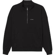 Calvin Klein Modern Cotton Lounge Q Zip Sweatshirt Svart Medium Herre