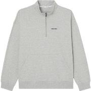 Calvin Klein Modern Cotton Lounge Q Zip Sweatshirt Grå Large Herre