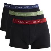 Gant 3P Trunk Svart bomull Small Herre