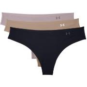 Under Armour Truser 3P Pure Stretch Thong Svart m Beige Small Dame