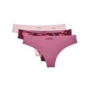 Under Armour Truser 3P Pure Stretch Thong Rosa Mønster Medium Dame