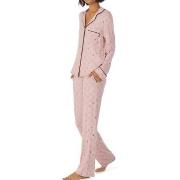 DKNY Less Talk More Sleep Long Sleeve Top And Pant Rosa viskose Medium...