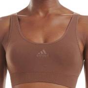 adidas BH BOS Smart Micro 720 Seamless Lounge Bra Mørkbrun  polyamid S...