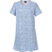 Trofe Croco Big T-Shirt Dress Blå Mønster bomull XX-Large Dame