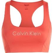 Calvin Klein BH Sport Medium Support Sports Bra Korall Medium Dame