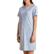 Calida Spring Nights Nightshirt Blå Mønster bomull Small Dame